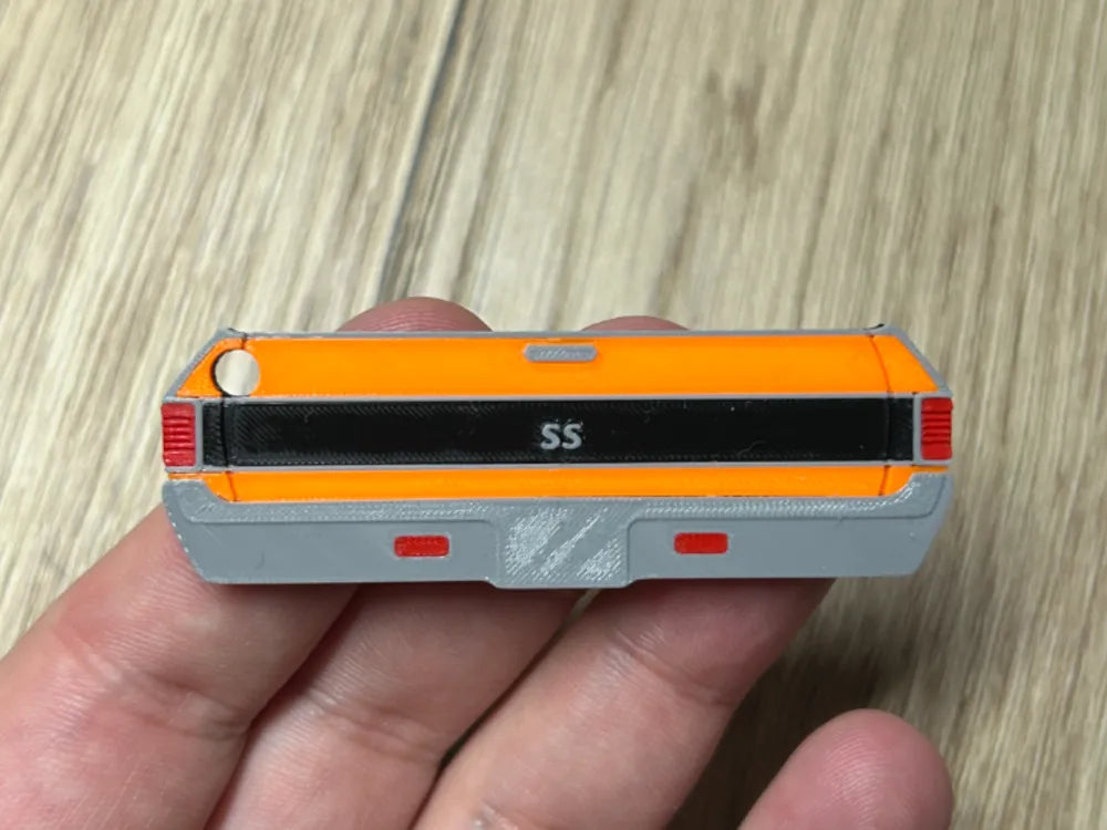1968 chevrolet el camino (rear) custom keychains