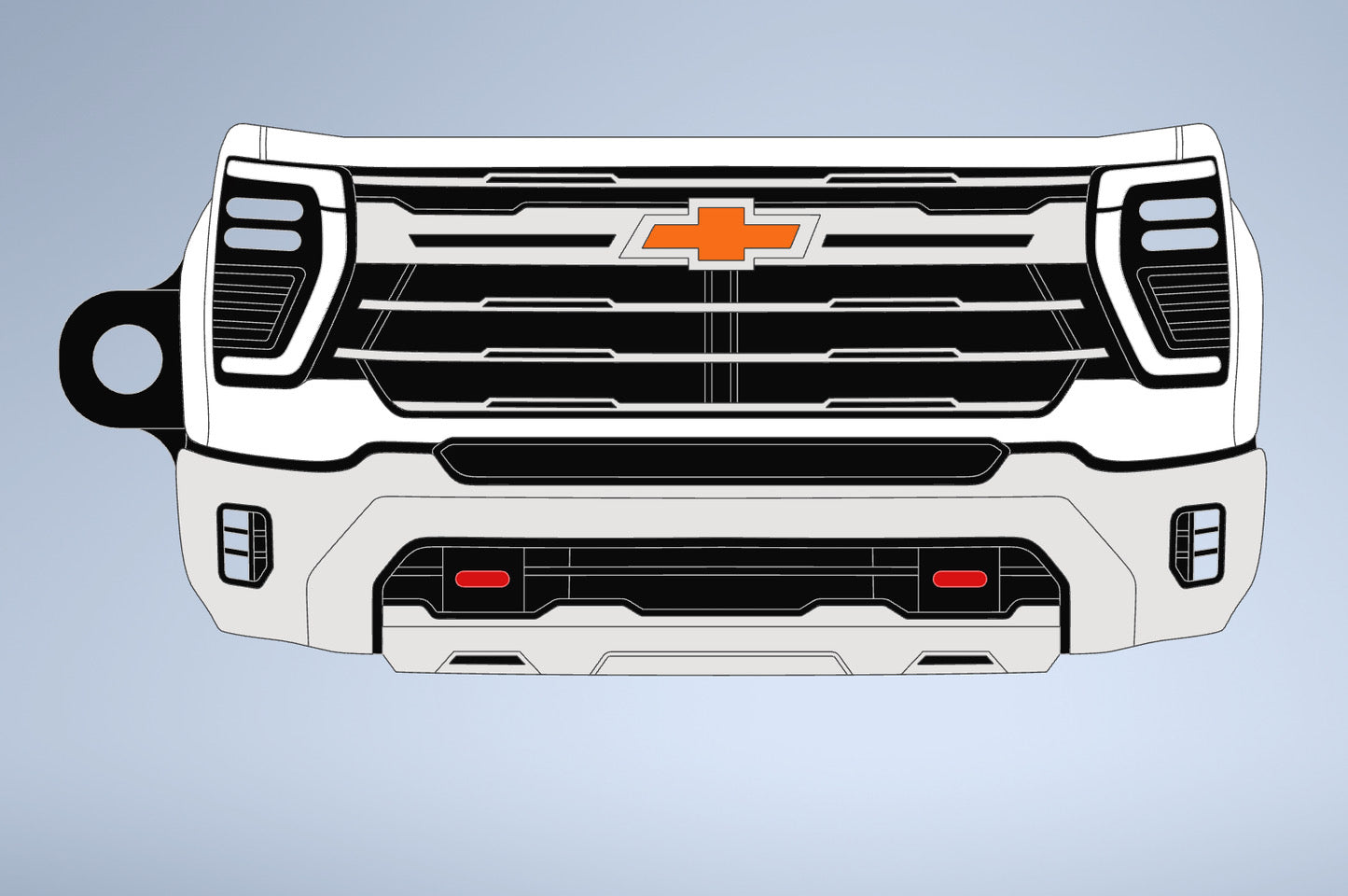 20-24 chevrolet silverado 2500hd custom keychains