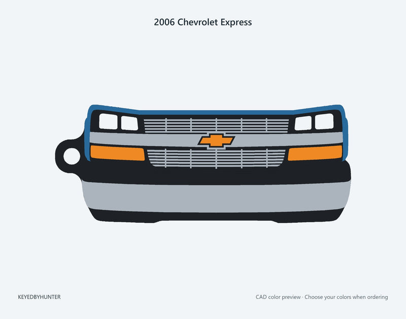 2006 Chevrolet Express Custom Keychains – KeyedByHunter
