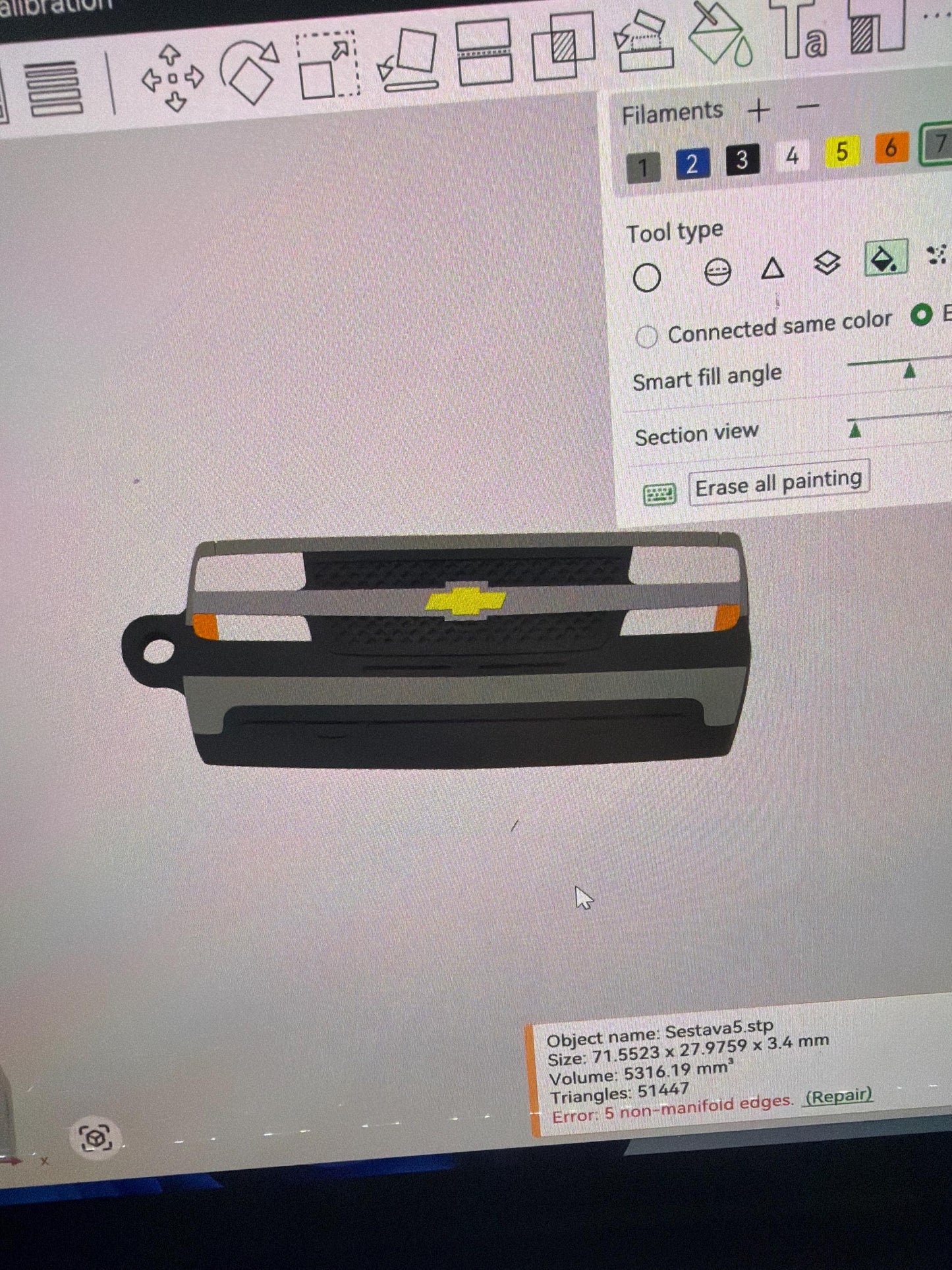 1999-2004 Silverado custom keychain