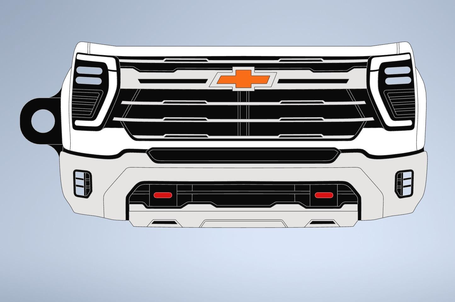 Chevrolet Silverado / C-10 custom keychains