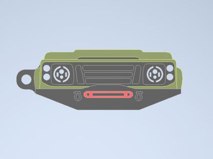 Suzuki samurai  Keychain: Custom Color 3D Printed Car Accessory