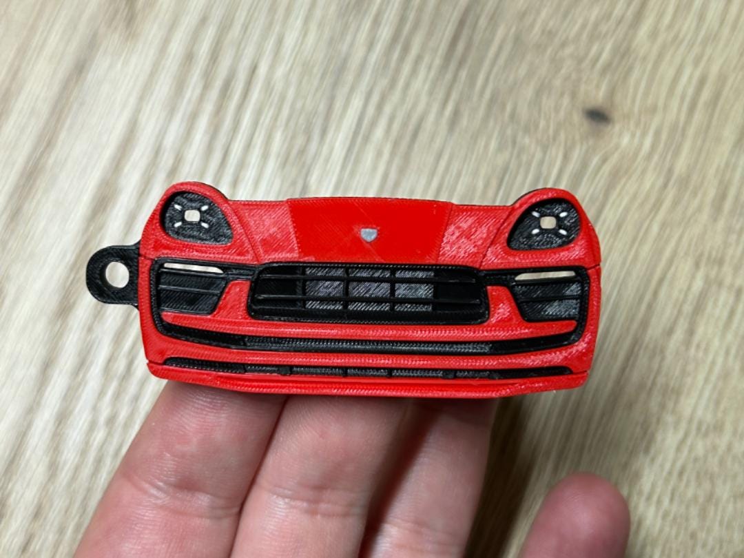 Customizable Porsche Keychain  3D Printed Car Part Replica